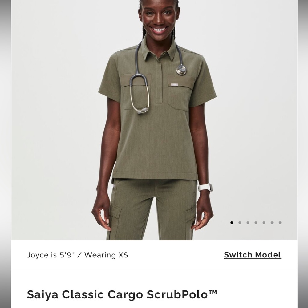 FIGS Saiya Classic Cargo Scrub Polo